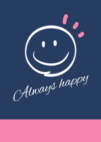 Always happy -NAVY+PINK-