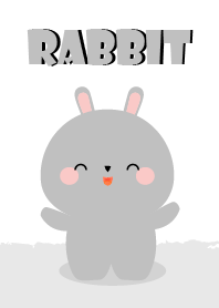 Simple Love gray rabbit Theme V.1
