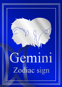 ZodiacSigns 双子座银色和蓝色 2019