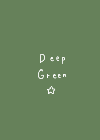 くすみグリーンと小さな星。