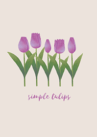 simple tulips -purple-