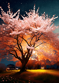 美しい夜桜の着せかえ#661