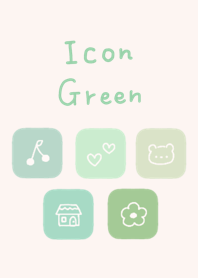 Cute green icon
