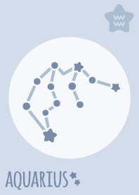 Aquarius Sign'Blue'