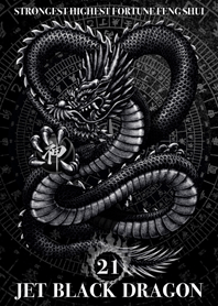 Jet black dragon Golden Lucky 21