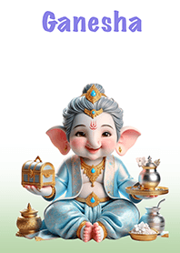 Ganesha receives luck, receives wealth
