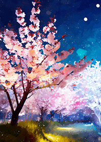 美しい夜桜の着せかえ#2500