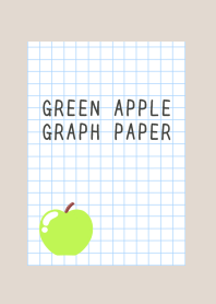 GREEN APPLE GRAPH PAPER/BEIGE