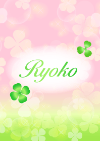 【りょうこ】専用幸運のクローバー 桃×緑