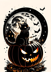 halloween cat bD4329