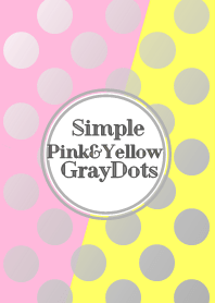 Simple Pink&Yellow Gray Dot