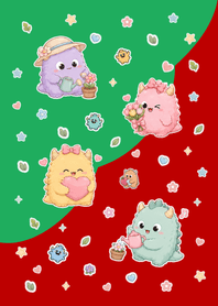 Cute monster Red&Green