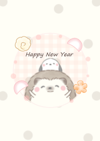 Hedgehog and Shimaenaga -new year- ju 4