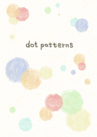 watercolor painting-dot pattern2 -