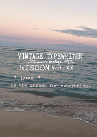 VINTAGE TYPEWRITER WISDOM Vol.XX