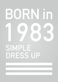 1983年生まれ/シンプル着せ替え