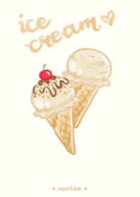 Ice Cream : Vanilla