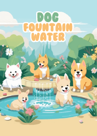 chiba dog at fountain
