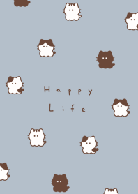 小さな猫 | くすみブルー