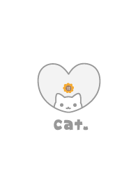 Cat Sunflower - White