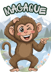 Clever Macaque Moments (B/W 05)