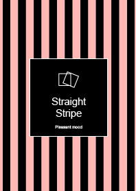 Straight Stripe -Pink&Black