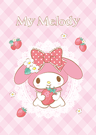 マイメロディ ふんわりいちご柄 - LINE 着せかえ | LINE STORE