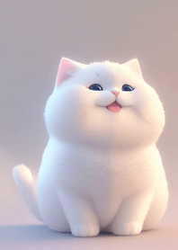 แมวขาวตัวอ้วนจอมซน