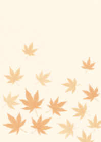 Maple leaves flying slowly