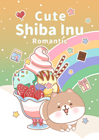 Shiba Inu Galaxy sweets Gradient green