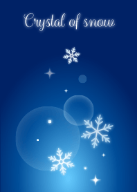 Crystal of snow(blue)