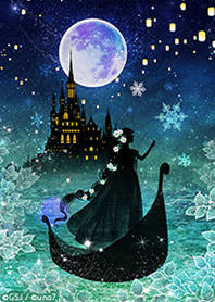 Rapunzel and snow scene