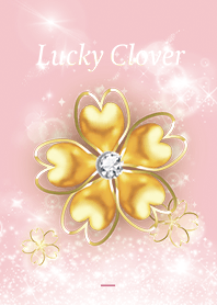 Pink : Good luck clover