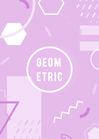 Geometric Rich Flat Fog Violet 2