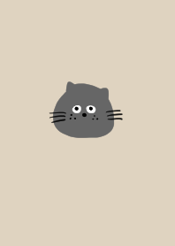 A cat in natural beige and gray.