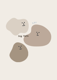 me, say hello /milk tea