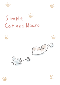 シンプル ねこ ねずみ