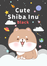 浩瀚宇宙 寶貝柴犬 天空黑