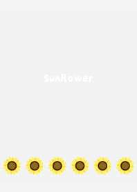 Summer sunflowers2 on white