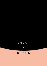 peach and black
