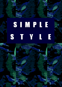 Simple style blue camouflage