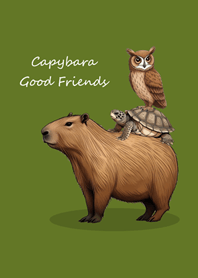 Capybara Good Friends(Matcha green)