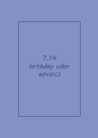 birthday color - July 14