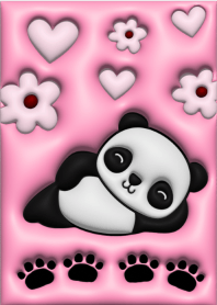 หมีแพนด้าน่ารัก 3D