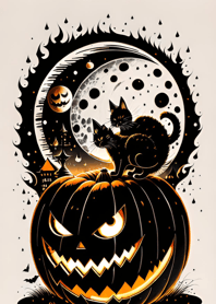 浮世絵万聖節猫 3F2c0b