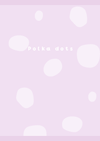 Polka dot pattern02 on light purple