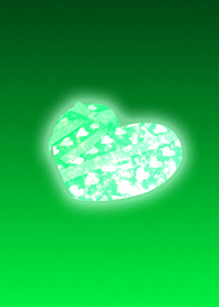 Emerald Blue Present Heart