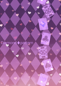 Glitter playing cards -Purple-