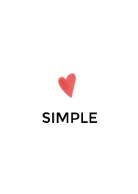Simple White / Hand drawn heart