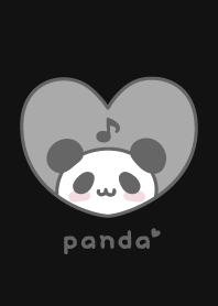 熊貓 音符 [黑色]